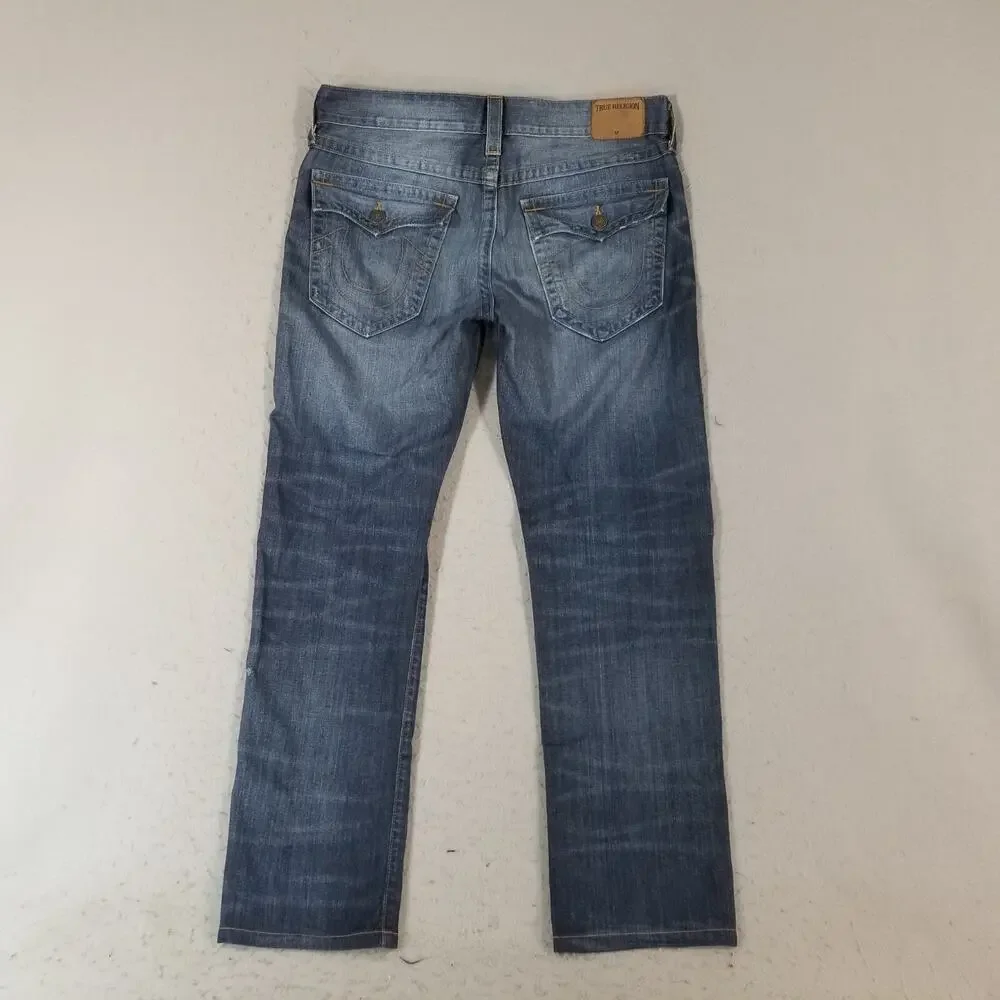 True Religion jeans men's 36x32 Geno‎ relaxed Slim flap pocket blue denim pants